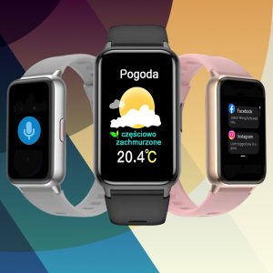 Zegarek Damski SMARTWATCH RUBICON RNCF48-black/black mesh 8