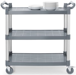 Amerbox Wózek kelnerski serwisowy do 150 kg 3-półki 842x486 mm 5