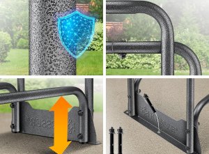 Drewutnia Beurer Metalowy regał na drewno 130x36x117cm 200 kg 3