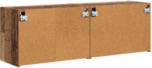 vidaXL Szafka pod telewizor 2 pcs Stare drewno 59,5 x 31 x 40 cm 8