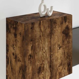 vidaXL Szafka pod telewizor Wędzone dębowe 59,5 x 31 x 60 cm 4