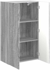 vidaXL Szara szafka pod telewizor 59,5 x 31 x 100 cm 5