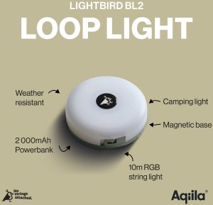 Aqiila Lightbird BL2 - Loop Light with powerbank 6
