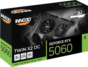 Karta graficzna Inno3D GeForce RTX 5060 Twin X2 OC V2 8GB GDDR7 DLSS4 (N50602-08D7X-195071N) 3