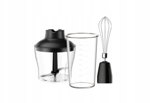 Mikser Orava wielofunkcyjny mikser ręczny 1200 W, 0.6 l pojemnik, 75 dB, 2 prędkości, czarny 3