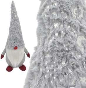 SASKA CHRISTMAS SKRZAT GNOM KRASNAL DEKORACYJNY SZARY 45CM 5