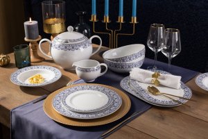 Serwis Obiadowy Dla 12 Osób 42 El. Kobalt WA-160 2