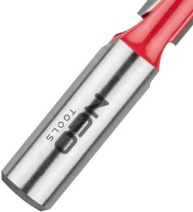 Neo Tools Frez palcowy dwuostrzowy długi, TCT, 10 x 50 mm, trzpień 8 mm (56-207) 3