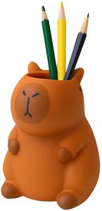 Lean Pojemnik Na Długopisy Kapibara Figurka Organizer Brązowa 10 x7 cm 4
