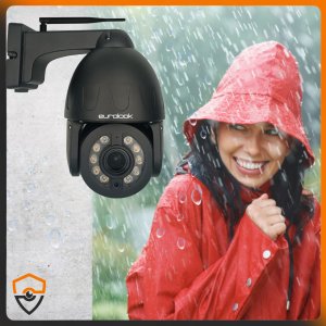 BEZPRZEWODOWA OBROTOWA ZEWNĘTRZNA KAMERA WIFI 8MPX UHD 5X ZOOM APLIKACJA IR 12