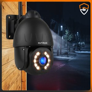 BEZPRZEWODOWA OBROTOWA ZEWNĘTRZNA KAMERA WIFI 8MPX UHD 5X ZOOM APLIKACJA IR 6