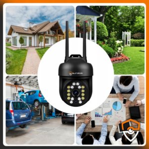 ZEWNĘTRZNA KAMERA IP WIFI OBROTOWA 10MP 4K ULTRA HD MIKROFON ŚLEDZENIE ZOOM 7
