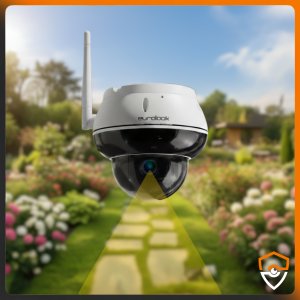 Kamera IP WiFi Zewnętrzna Obrotowa Kopułka 5MPx AUDIO śledzenie Aplikacja 10