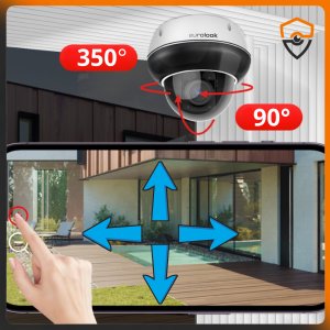 ZEWNĘTRZNA KAMERA IP WIFI KOPUŁKOWA OBROTOWA 8MPX AUDIO ZOOM x10 ŚLEDZENIE 9