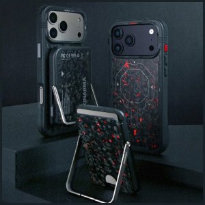 SKINARMA Etui Vektor MagSafe do iPhone 17 Pro Max onyx 5