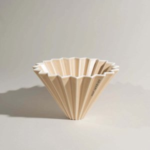 Origami Ceramiczny Dripper M - Beżowy matowy 3