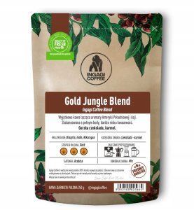 Kawa ziarnista Ingagi Kawa ziarnista Coffee Gold Jungle Blend 250g 2
