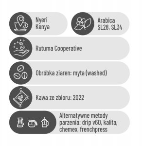 Kawa ziarnista Roastains Kawa ziarnista Kenia Red Fizz FILTR 250g 6