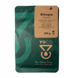 Kawa ziarnista YoCo Kawa ziarnista Ethiopia Gerbota Filtr 250g 2