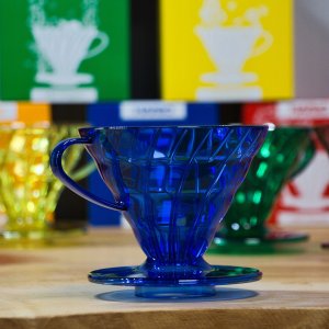 Hario Plastikowy Drip V60-02 Ocean Blue - Niebieski 5