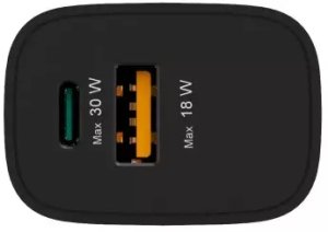 Ładowarka Hama ŁADOWARKA 30W ENTRY LEVEL, 1X USB-C 1X USB-A, CZARNA 6