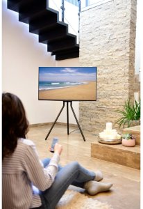 STOJAK DO TV TYPU SZTALUGA, CZARNY, VESA 600X400 (75“), MAX 40 KG 7