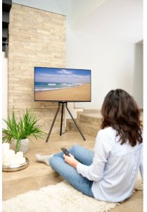 STOJAK DO TV TYPU SZTALUGA, CZARNY, VESA 600X400 (75“), MAX 40 KG 8