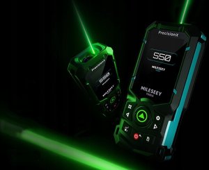 DALMIERZ Z ZIELONYM LASEREM CYFROWY MIERNIK ODLEGŁOŚCI 18 FUNKCJI 120m LCD 2
