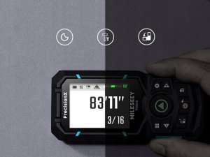 DALMIERZ Z ZIELONYM LASEREM CYFROWY MIERNIK ODLEGŁOŚCI 18 FUNKCJI 120m LCD 5
