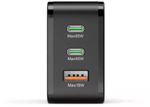 Ładowarka Hama ŁADOWARKA 65W ENTRY LEVEL 2X USB-C, USB-A, CZARNA 6