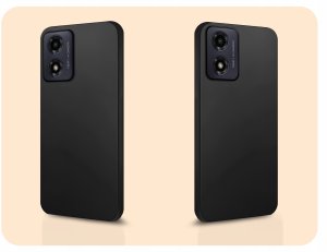 Hello Case Etui do Motorola Moto G04 / G24 / G24 Power / E14 (Czarny, Matowy) Szkło 6