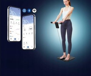 GeniaScreen Elektroniczna waga łazienkowa max220kg 56 pomiarów ciała Wi-Fi 2