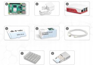 Raspberry Pi 5 zestaw startowy 4 GB RAM edycja 64 GB zasilacz 27W 4