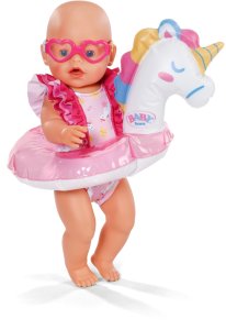 MGA Baby Born zestaw do pływania z jednorożcem (839447/8) 2