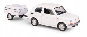 Daffi Zest.Fiat126p przyczepa NiewKrótka biały K-611 16115 4