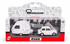 Daffi Zest.Fiat126p+przycz.NiewKemp.biały K-606 16061 7