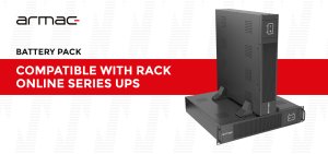 UPS Armac BATTERY PACK RACK 19" DLA UPS serii rack online 6 akumulatorów 12V/9AH 3