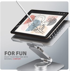 Axagon Stojak na notebooka 10-17" obracany aluminiowy 13