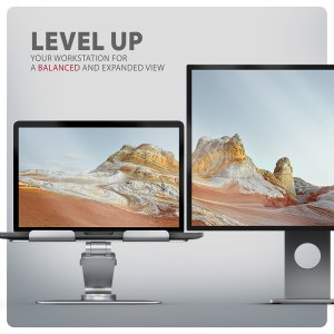 Axagon Stojak na notebooka 10-17" obracany aluminiowy 17