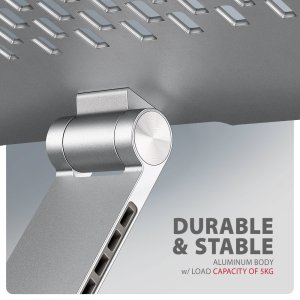 Axagon Stojak na notebooka 10-17" obracany aluminiowy 19