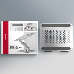 Axagon Stojak na notebooka 10-17" obracany aluminiowy 22
