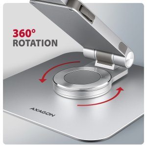 Axagon Stojak na notebooka 10-17" obracany aluminiowy 6