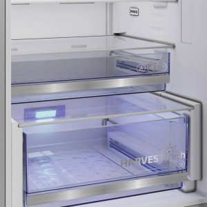 Lodówka Beko Refrigerator B5RCNA416HXB, Wysokość 203.5 cm, Pojemność netto lodówki 297 L, Pojemność netto zamrażarki 118 L, Wyświetlacz, 35 dB, Stal nierdzewna 7