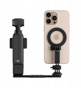 JJC Uchwyt Płytka Szyna Mocowanie do DJI Osmo Pocket 3 + Telefon MagSafe na 1/4 / HG-CS1 6