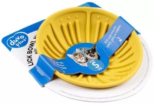 Duvo+ LICK BOWL KIWI 225ml/14x14x6.5cm ŻÓŁTA 5