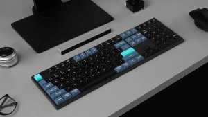 Klawiatura Keychron B36 (B36-K9) - US układ - Low Profile Scissor - Deep Czarny (Juoda) Membraninė Belaidę Klaviaturę 5