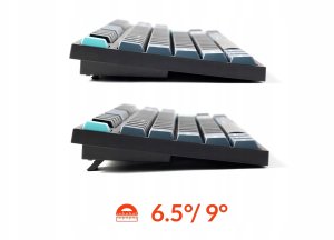 Klawiatura Keychron B36 (B36-K9) - US układ - Low Profile Scissor - Deep Czarny (Juoda) Membraninė Belaidę Klaviaturę 7