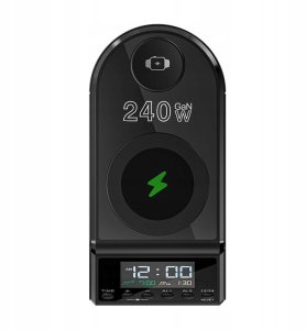 Ładowarka Blitzwolf alarm clock with charger 2xUSB-A, 4xUSB-C, 240W 5