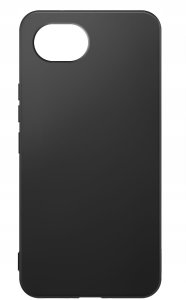 Etui Czarne Matowe Silikon Slim do Realme C30 + SZKŁO 9H 8