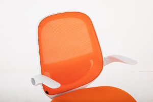 Krzesło biurowe Cobra King Junior Biało-pomarańczowe 5